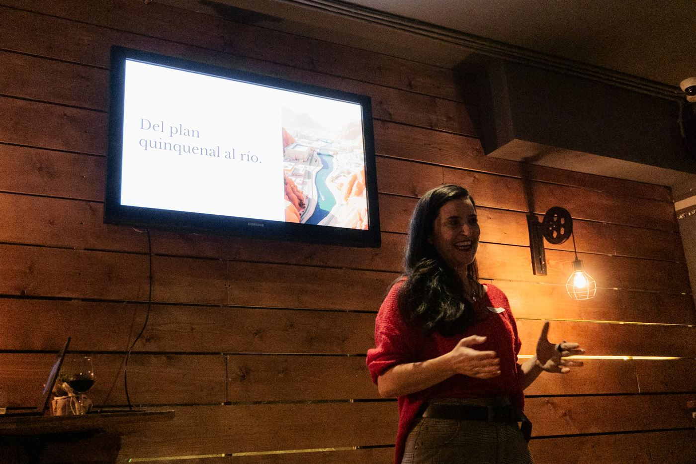 Mónica Muriel durante su charla